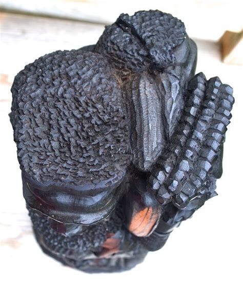 Vintage African ebony wood hand-carved sculpture - Kamba/Akamba tribe - no reserve price - Catawiki