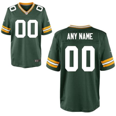 Men's Green Bay Packers Nike Green Custom Elite Jersey - NFLShop.com