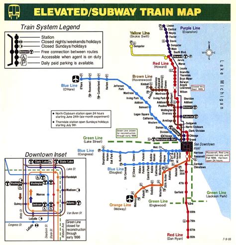 Chicago ''L''.org: System Maps - Route Maps