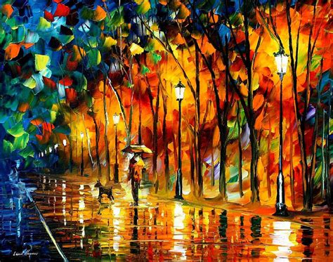 My Best Friend - PALETTE KNIFE Oil Painting On Canvas By Leonid Afremov Painting by Leonid ...
