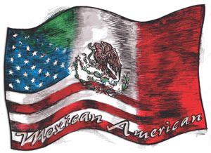 Mexican And American Flag Tattoo