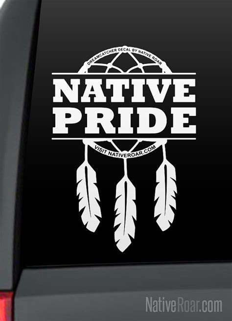 Native Pride Dreamcatcher Native American Decal by Native Roar | Native american, Dream catcher ...