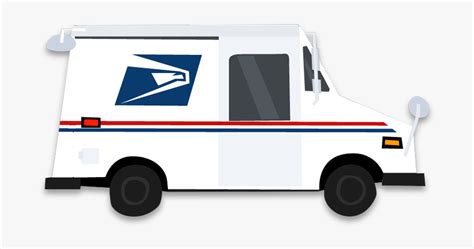 Mail Truck - Usps Car Png, Transparent Png - kindpng