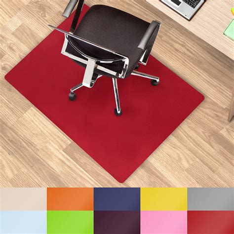 Chair Mat for Hard Floors | Polypropylene Chair Floor Protector | Red ...