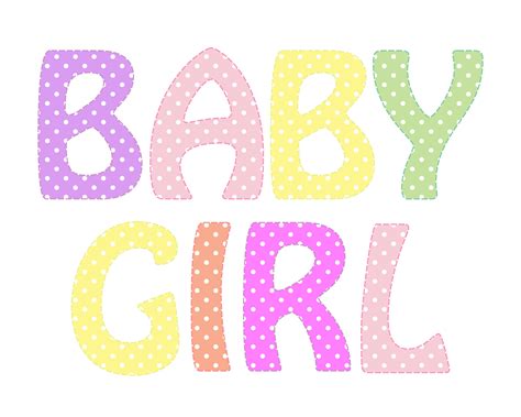 Baby Girl Text Clipart Free Stock Photo - Public Domain Pictures