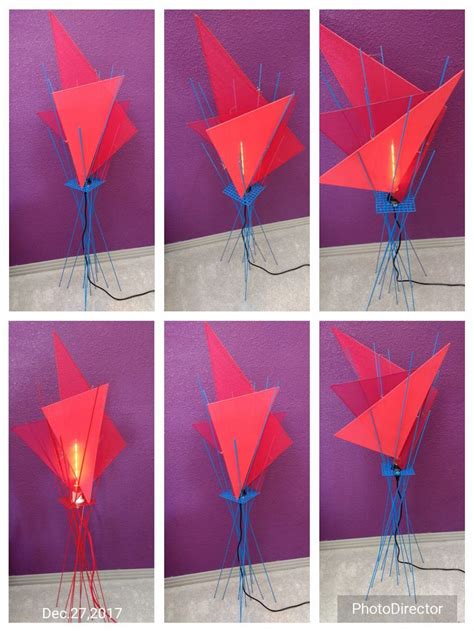 Swizzle-Stix lamp: "Lady in Red, shows a few configurations for the ...