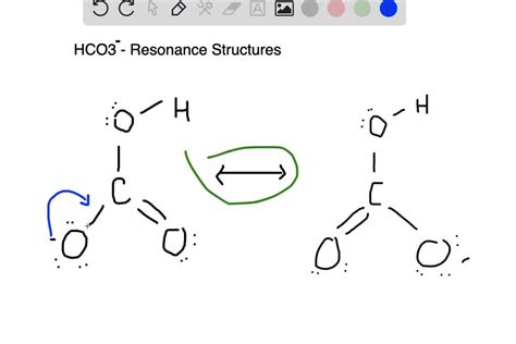 SOLVED:Write two acceptable contributing structures for the bicarbonate ...