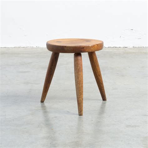 Mid-Century Wooden Stool - Vintage Design Point