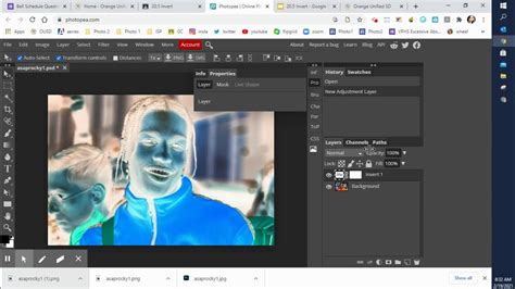 Invert using Photopea - YouTube