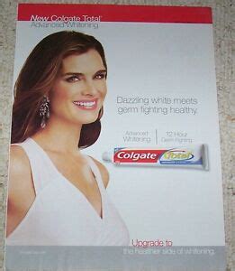 2008 ad page - BROOKE SHIELDS for Colgate toothpaste smile Print ADVERTISING | eBay