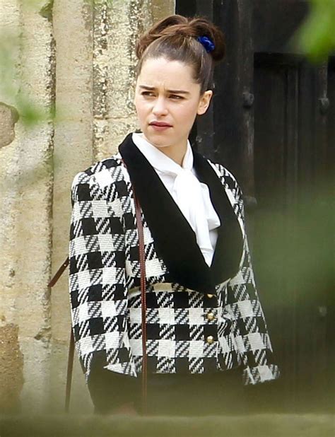 EMILIA CLARKE on the Set of Me Before You in Oxford 04/26/2015 – HawtCelebs