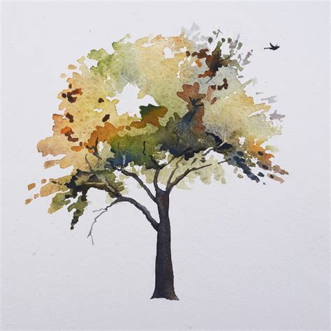 Paint a Watercolor Tree in the Fall | by Christopher P Jones | Medium