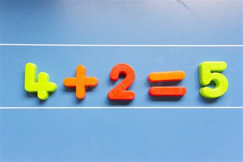 Wrong Mathematical Calculations on a Chalkboard Stock Photo - Image of ...