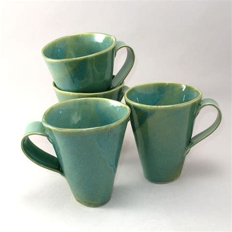 Items similar to Stoneware Mugs, Set of 4 on Etsy