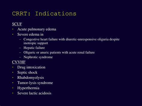 PPT - CVVH continuous veno-venous hemofiltration PowerPoint ...