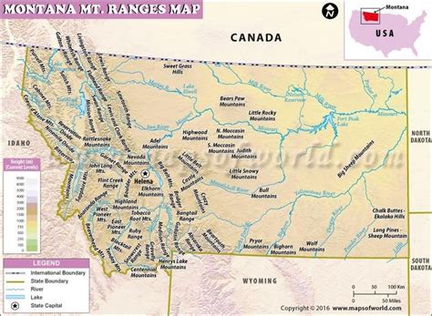 Montana Mountain Ranges Map: Explore Absaroka, Beartooth, Beaverhead Mountains