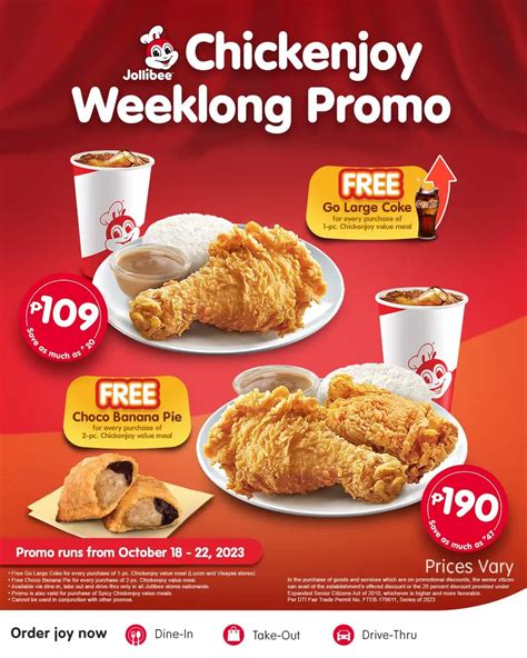 Jollibee Chickenjoy Weeklong Promo