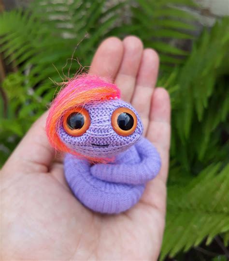 Plush Worm Puppet Lilac Orange Pocket Size Creature Posable | Etsy UK | Puppets, Etsy, Plush