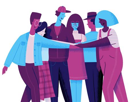 Team Huddle by Alaina Johnson Flat Design Illustration, People Illustration, Illustration Art ...