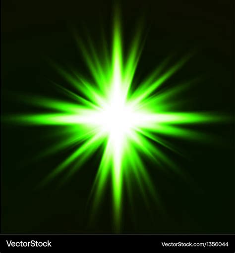 Light flare green effect Royalty Free Vector Image