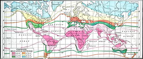 Global Climate, Mean Annual Isotherms