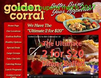 Printable Coupons 2020: Golden Corral Coupons