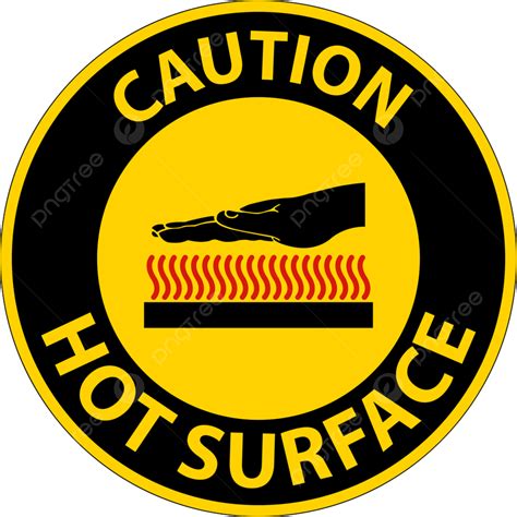 Caution Hot Surface Symbol Sign On White Background, Hot, Illustration ...