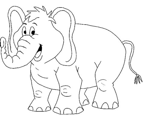 Printable Elephant Coloring Pages