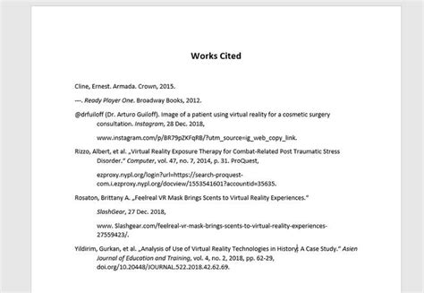 Works Cited Page ~ How to Do It Right