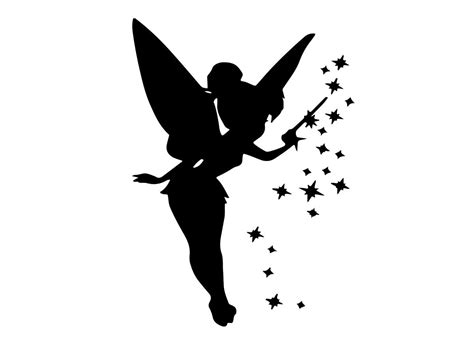 Inkerbell SVG Tinkerbell DXF Tinkerbell Silhouette SVG Cut | Etsy