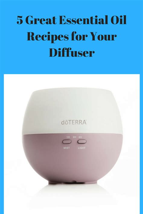 5 Great Essential Oil Recipes for Your Diffuser