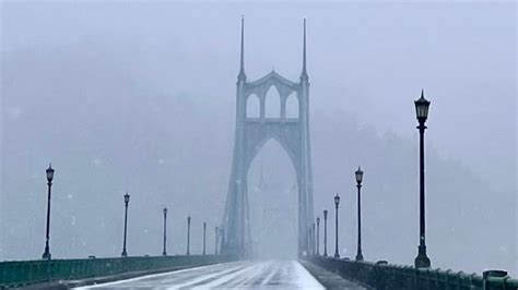 Portland's first winter storm wreaks havoc: Snow, strong winds, and power outages