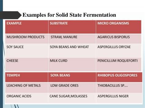 Fermentation technology