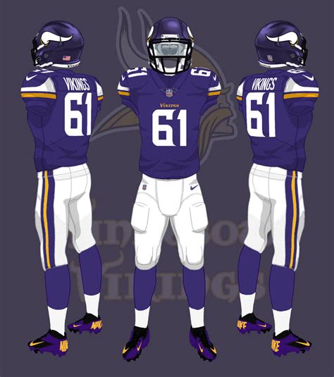 Minnesota Vikings uniforms by CoachFieldsOfNOLA on DeviantArt