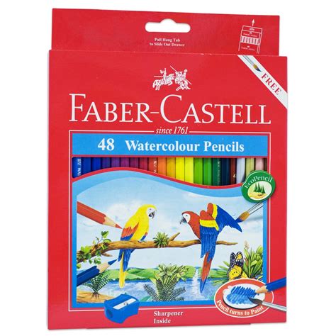 Faber-Castell Watercolour Pencils 48 Colors | Shopee Philippines