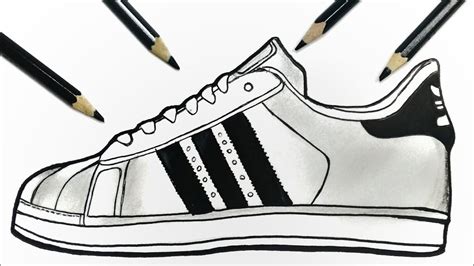 Step Up Your Art Game With Adidas Shoes Drawing - Shoe Effect