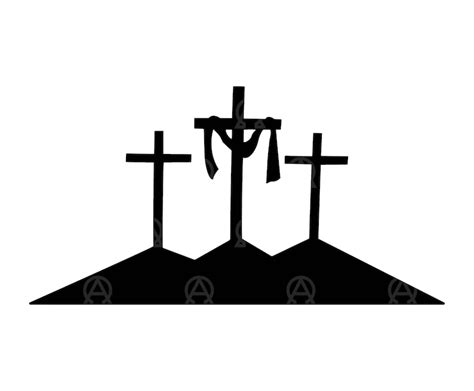 Calvary Crosses Svg, Three Crosses Cut File, Good Friday, Jesus Christ Svg, Faith Over Fear ...