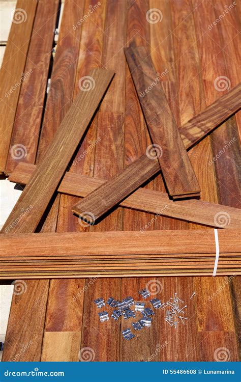 Ipe Deck Wood Installation Screws Clips Fasteners Stock Photo - Image of lumber, decorative ...