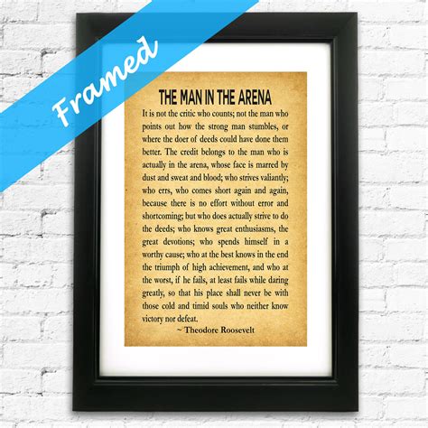 Printable Man In The Arena Quote