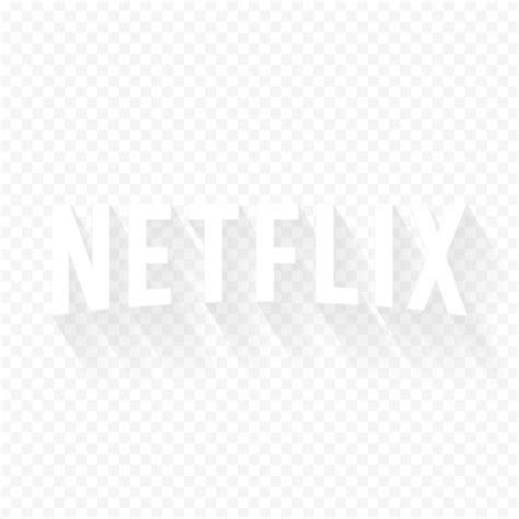 White Netflix Text Rectangle Logo | Citypng