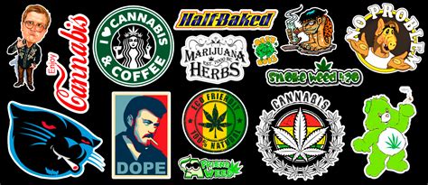 15 Weed Marijuana Cannabis Parody Vinyl Stickers | eBay