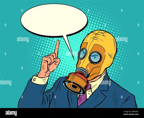 Gas mask businessman Stock Vector Images - Alamy