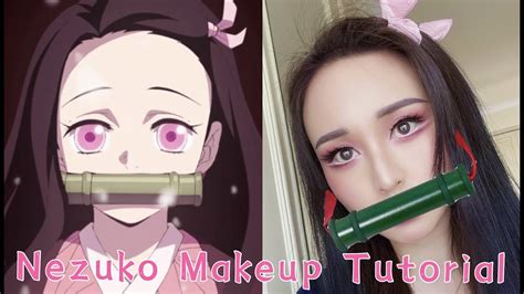 Nezuko Cosplay Makeup Tutorial | Demon Slayer Kimetsu no Yaiba - YouTube