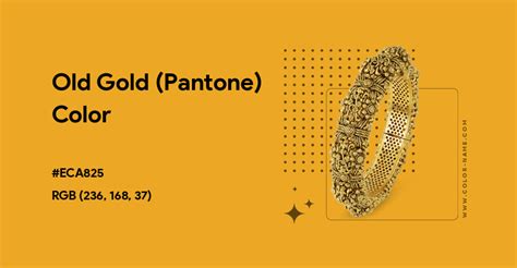 Old Gold (Pantone) color hex code is #ECA825