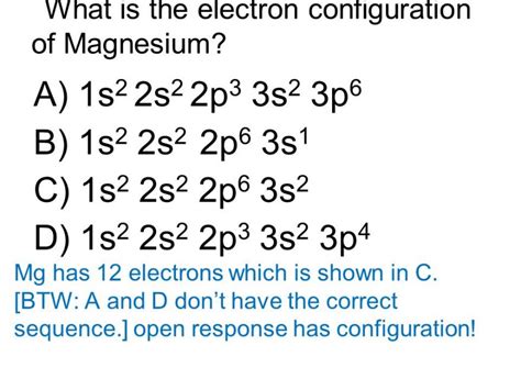 Magnesium Electron Configuration (Mg) with Orbital Diagram