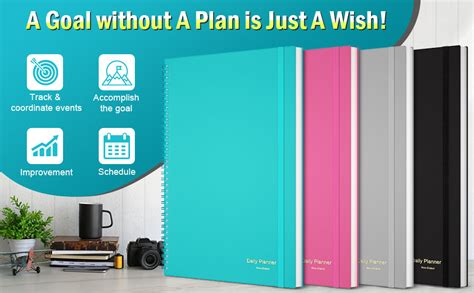 Amazon.com : Planner Undated, Asten Daily Planner Agenda with to Do List, Hourly Schedules for ...