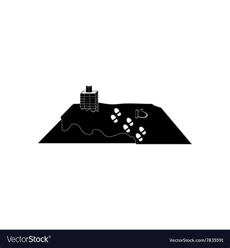 Flat icon in black and white style roof house Vector Image