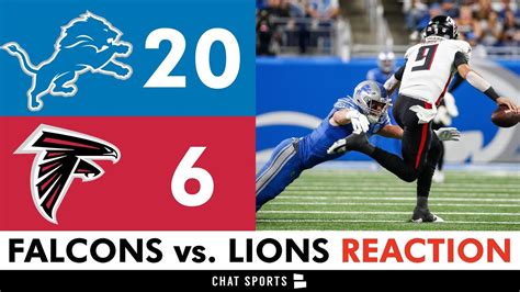 Falcons INSTANT Reaction & News After 20-6 Loss vs Lions: Desmond ...