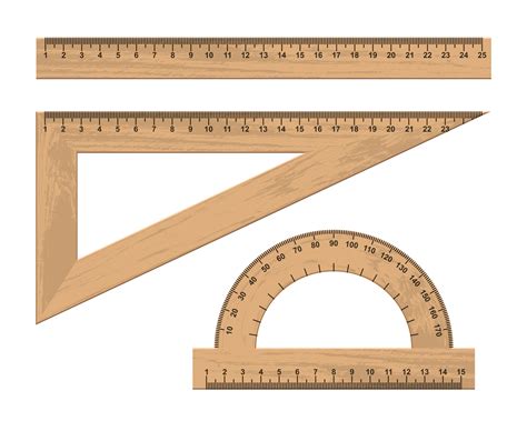 Colored Wooden Rulers