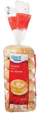 Great Value Sesame Bagels | Walmart.ca